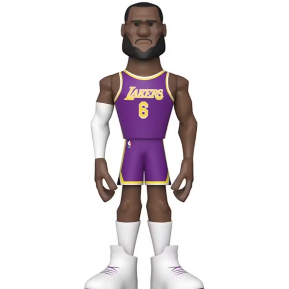 Funko Gold NBA Los Angeles Lakers LeBron James 5 Inch Chase Exclusive Premium - Picture 2 of 9